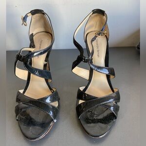 Alexandre Birman black strappy heels size 10
